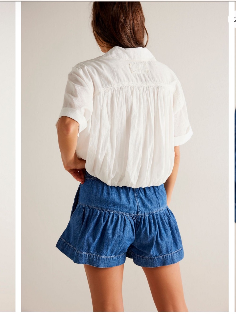 We The Free Free People Fleur Denim Shorts (size S) - Picture 3 of 16